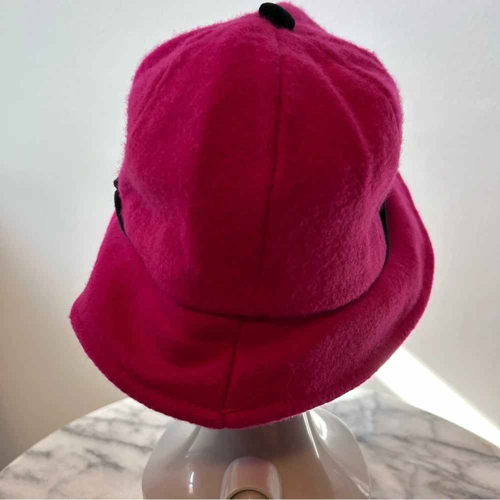 Vintage Kids Hat Pink and Black